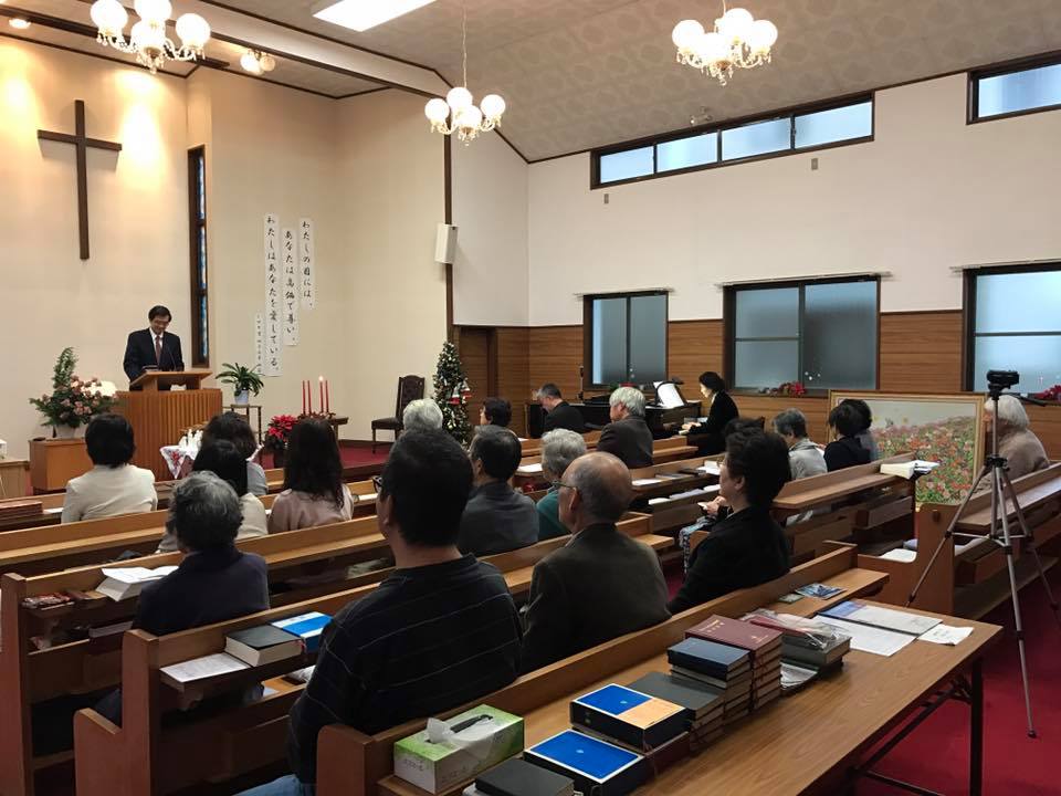 日曜礼拝に集う教会員